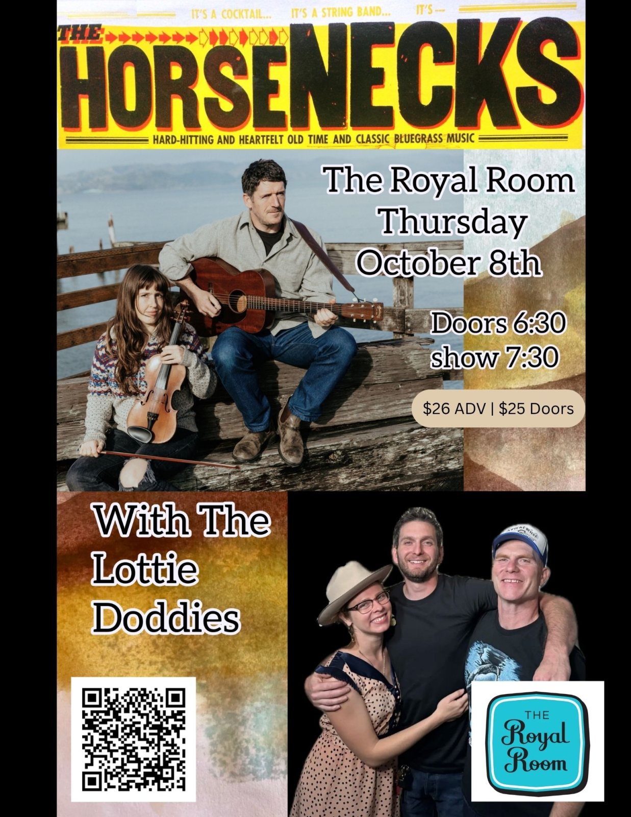 Poster: The Horsenecks with The Lottie Doddies