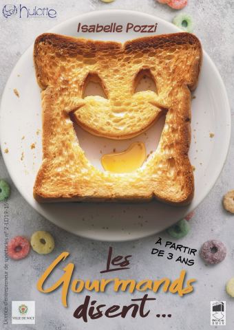 Affiche : Les Gourmands Disent... Isabelle Pozzi, Réseau des Bibliothèques de la Ville de Nice, 21 oct.