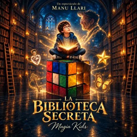 Cartel: Magia Kids: La biblioteca secreta, Teatreneu, 17 oct