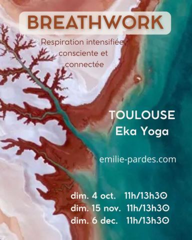 Poster: Breathwork Toulouse, Eka Yoga, Nov 15