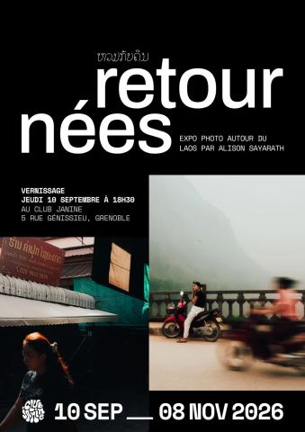 Poster: "Retournées" d'Alison Sayarath, Club Janine, Sep 10