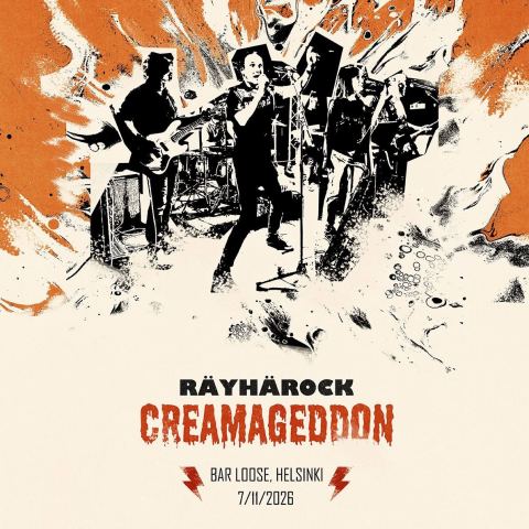 Poster: Räyhärock 2026: Creamageddon, Bar Loose, Nov 7