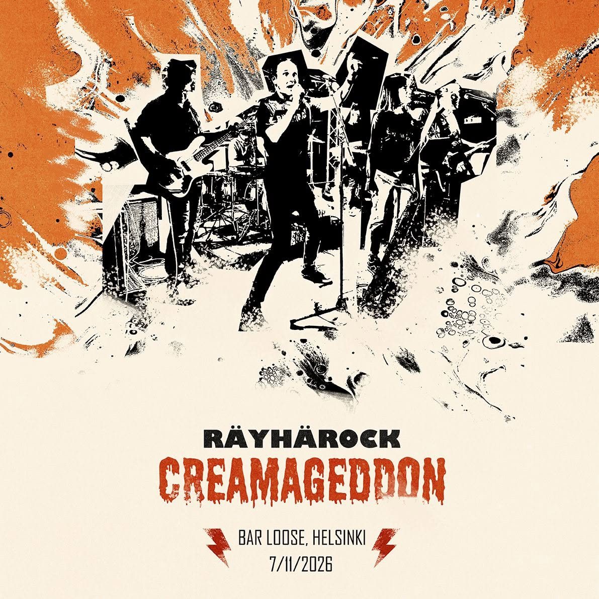 Juliste: Räyhärock 2026: Creamageddon