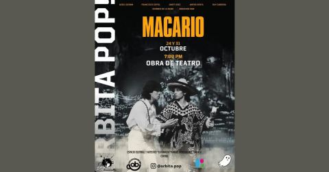 Cartel: Macario, La Mancha, Espacio Cultural y Artístico, 31 oct