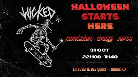 Poster: HALLOWEEN STARTS HERE, Buvette Des Quais, Oct 31