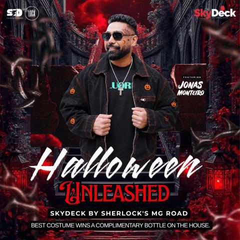 Poster: Halloween Unleashed, SkyDeck by Sherlock's, Oct 31
