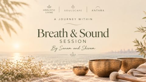 Poster: Breath and Sound Session, Antara: The Shala, Oct 31
