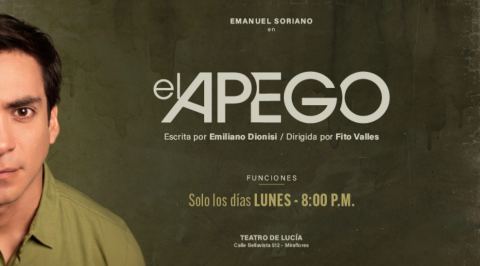 Cartel: “El Apego en el Teatro de Lucía”, Teatro de Lucía, 17 ago