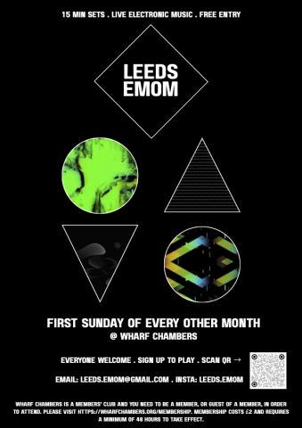 Poster: LEEDS EMOM, Wharf Chambers, Nov 1