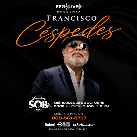 Poster: Francisco Céspedes, SOB's, Oct 28