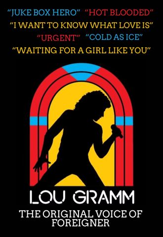 Poster: Lou Gramm - The Original Voice of Foreigner, The Ridgefield Playhouse, Nov 21