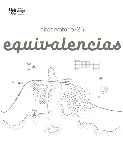Cartel: OBSERVATORIO/2026. EQUIVALENCIAS, IAACC Pablo Serrano, 9 jun