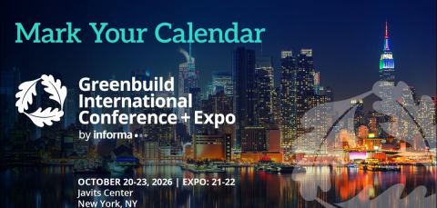 Poster: Greenbuild International Conference and Expo, Javits Center, Oct 20