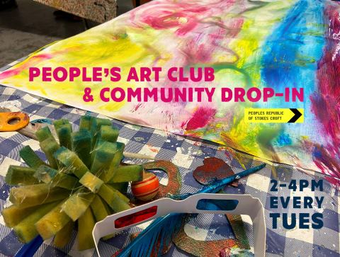 Poster: People’s Art Club & Community Drop-in, SPACE at PRSC, Nov 3
