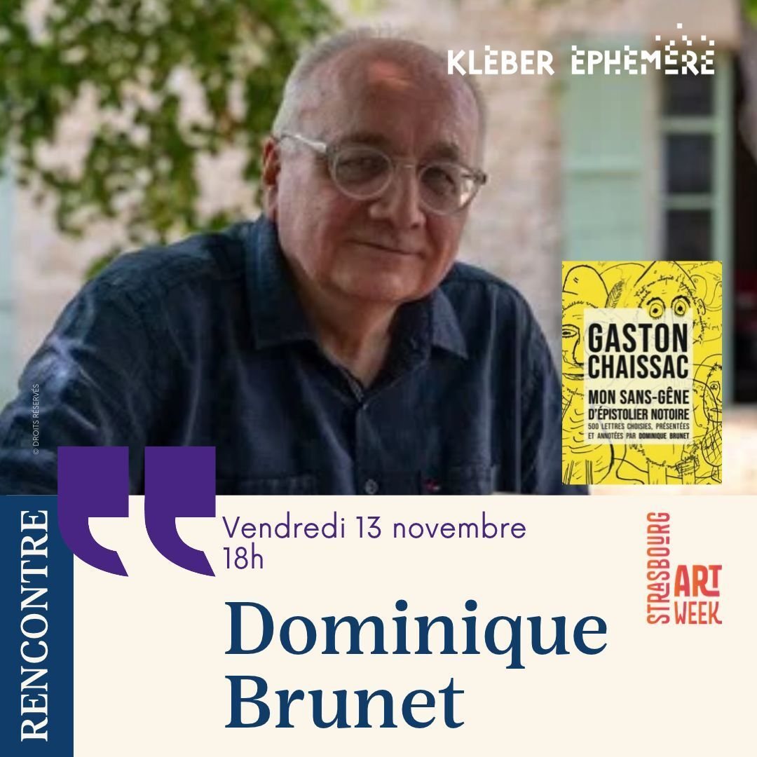 Affiche : Rencontre avec Dominique Brunet