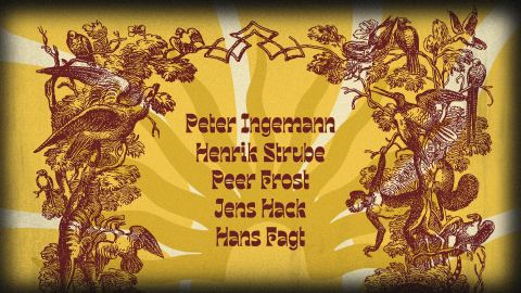 Plakat: Peter Ingemann, Henrik Strube, Peer Frost, Hans Fagt & Jens Haack, Drop Inn, 2. nov.