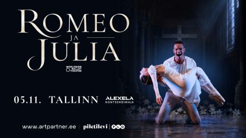 Plakat: Worldwide Ballet Theatre ''Romeo ja Julia'', Alexela Kontserdimaja, 5. nov