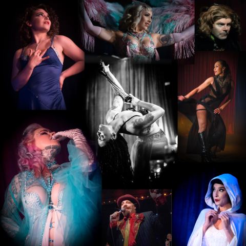 Poster: BURLY-Q REVUE, Jack London Revue, Oct 31