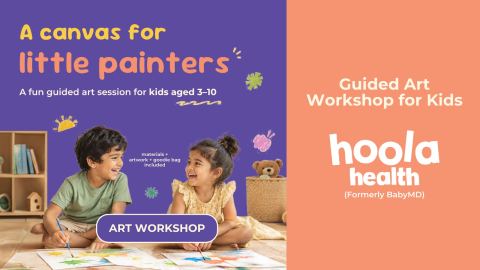 Poster: Hoola Art Workshop, Hoola Health Thanisandra (Prev. BabyMD) | Best Pediatricians, Nov 1