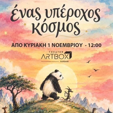 Αφίσα: Ένας Υπέροχος Κόσμος | Το παγκόσμιο Best Seller του James Norbury | Για πρώτη φορά στην Ελλάδα, Artbox Fargani Theater, 1 Νοε