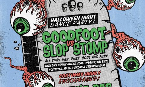 Poster: 11th Annual Monster Mash- Good Foot! vs. Slop Stomp, Alex's Bar, Oct 31