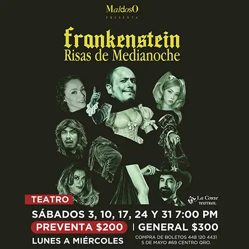 Cartel: Frankenstein: Risas de medianoche