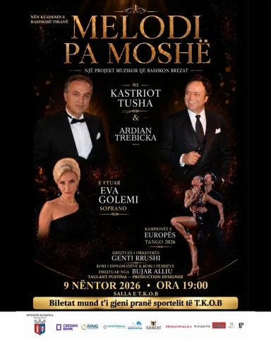Poster: Melodi pa moshë, Teatri Kombëtar i Operës, Baletit dhe Ansamblit Popullor, 28 tet