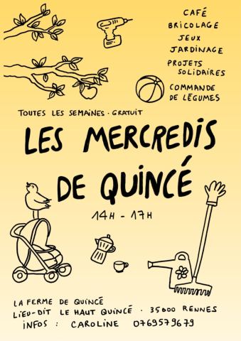Affiche : Les mercredis de Quincé, Ferme de Quincé, 28 oct.