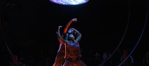 Poster: sweat variant (Okwui Okpokwasili and Peter Born): where you go full, volume 5, Wexner Center for the Arts, Oct 8