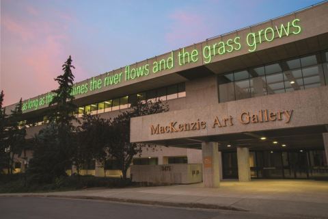 Poster: Geanna Dunbar and Amber Phelps Bondaroff: Artists in Residence, MacKenzie Art Gallery, Mar 9