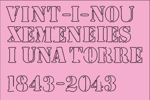 Cartel: Exposició 'Vint-i-nou xemeneies i una torre', Arxiu Històric del Poblenou, 8 may