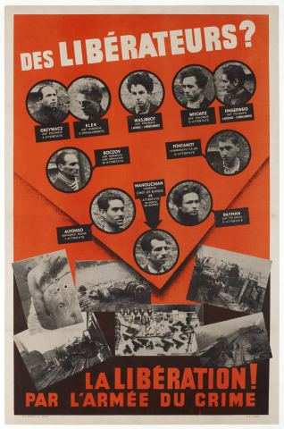 Affiche : Les étrangers dans la Résistance, Centre d'histoire de la Résistance et de la Déportation (CHRD), 18 nov.
